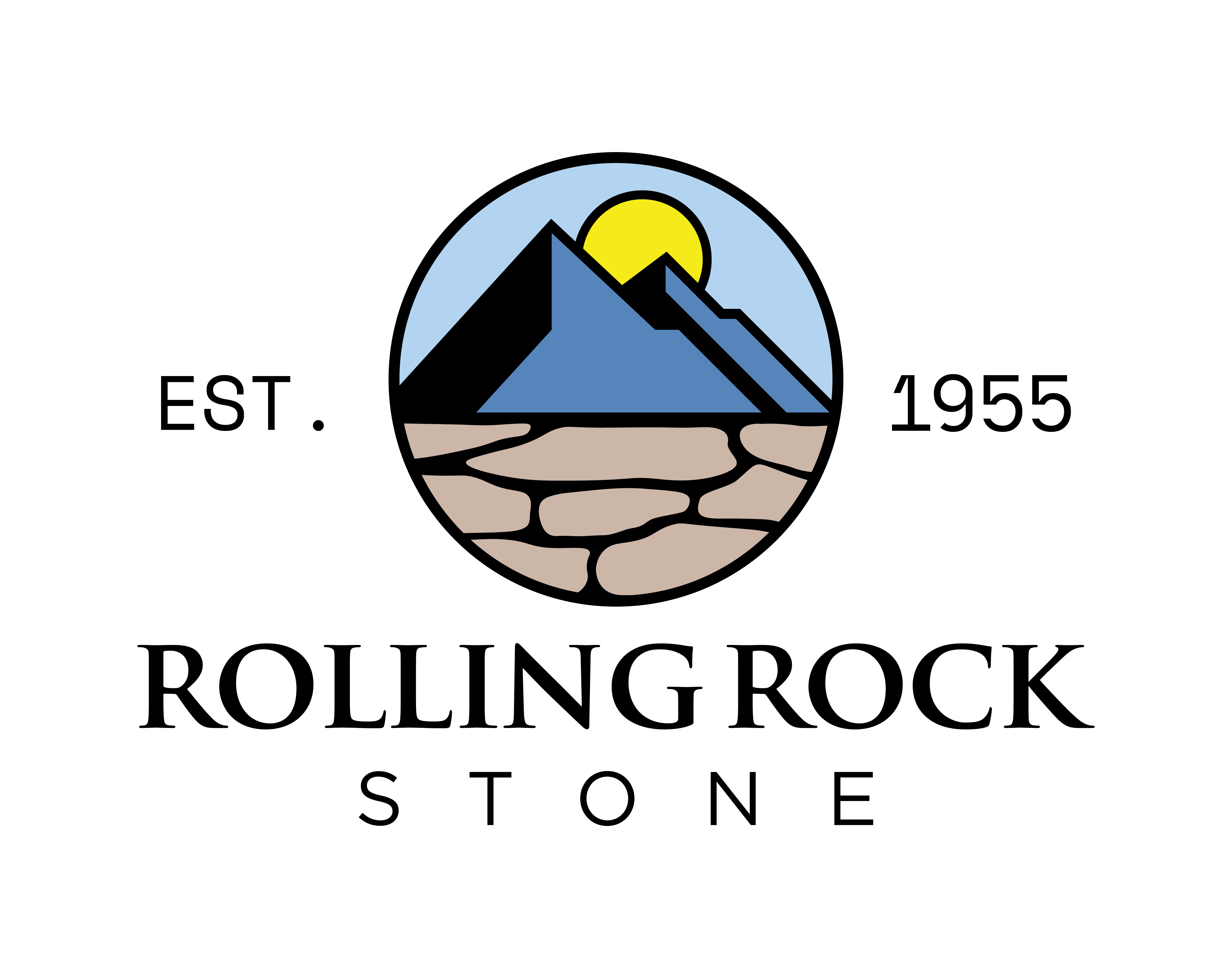 1. Rolling Rock Logo - Vertical